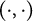 left parenthesis dot comma dot right parenthesis