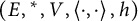 left parenthesis upper E comma Superscript asterisk Baseline comma upper V comma less than dot comma dot greater than comma h right parenthesis