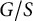 upper G divided by upper S
