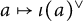 a right arrow from bar iota left parenthesis a right parenthesis Superscript or