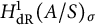 upper H Subscript d upper R Superscript 1 Baseline left parenthesis upper A divided by upper S right parenthesis Subscript sigma