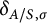 delta Subscript upper A divided by upper S comma sigma