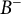 upper B Superscript minus