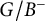 upper G divided by upper B Superscript minus