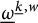 ModifyingBelow Omega UnderbarSuperscript ModifyingBelow k Underbarcomma w
