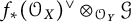 f Subscript asterisk Baseline left parenthesis script upper O Subscript upper X Baseline right parenthesis Superscript or circled times Subscript script upper O Sub Subscript upper Y Baseline script upper G