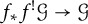 f Subscript asterisk Baseline f Superscript factorial Baseline script upper G right arrow script upper G