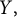 upper Y comma