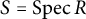 upper S equals backslash operatorname upper S p e c upper R