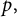 p comma