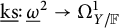 ModifyingBelow k s Underbarcolon ModifyingBelow Omega Underbarsquared right arrow upper Omega Subscript upper Y divided by double struck upper F Superscript 1