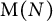 normal upper M left parenthesis upper N right parenthesis