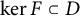 backslash kernel upper F subset of upper D