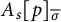 upper A Subscript s Baseline p Subscript sigma overbar