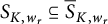 upper S Subscript upper K comma w Sub Subscript r Subscript Baseline subset of or equal to ModifyingAbove bar With bar upper S upper K comma w Subscript r Baseline