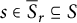 s element of ModifyingAbove bar With bar upper S r subset of or equal to upper S