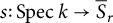 s colon backslash operatorname upper S p e c k right arrow ModifyingAbove bar With bar upper S r