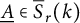 ModifyingBelow upper A Underbarelement of ModifyingAbove bar With bar upper S r left parenthesis k right parenthesis