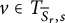 v element of upper T Subscript ModifyingAbove bar With bar upper S r comma s