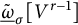 Upper TildeModifyingBelow Omega UnderbarSubscript sigma Baseline upper V Superscript r minus 1