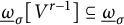 ModifyingBelow Omega UnderbarSubscript sigma Baseline upper V Superscript r minus 1 Baseline subset of or equal to ModifyingBelow Omega UnderbarSubscript sigma