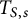 upper T Subscript upper S comma s