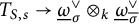 upper T Subscript upper S comma s Baseline right arrow ModifyingBelow Omega UnderbarSubscript sigma Superscript or Baseline circled times Subscript k Baseline ModifyingBelow Omega UnderbarSubscript sigma overbar Superscript or
