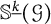 double struck upper S Superscript ModifyingBelow k UnderbarBaseline left parenthesis script upper G right parenthesis