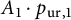 upper A 1 dot p Subscript u r comma 1