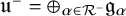 German u Superscript minus Baseline equals circled plus Underscript alpha element of script upper R Superscript minus Baseline Endscripts German g Subscript alpha