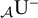 Subscript script upper A Baseline normal upper U Superscript minus