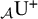 Subscript script upper A Baseline normal upper U Superscript plus