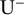 normal upper U Superscript minus