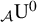Subscript script upper A Baseline normal upper U Superscript 0