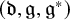 left parenthesis German d comma German g comma German g Superscript asterisk Baseline right parenthesis