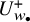 upper U Subscript w Sub Subscript bullet Superscript plus