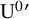 normal upper U Superscript 0 prime