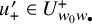 u prime Subscript plus Baseline element of upper U Subscript w 0 w Sub Subscript bullet Superscript plus