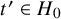 t prime element of upper H 0