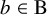 b element of normal upper B