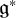 German g Superscript asterisk