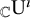 Subscript double struck upper C Baseline normal upper U Superscript modifying above dotless i