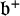 German b Superscript plus
