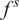 f Superscript s