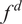 f Superscript d