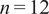 n equals 12