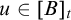 u element of upper B Subscript t