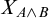 upper X Subscript upper A and upper B