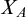 upper X Subscript upper A