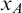 x Subscript upper A